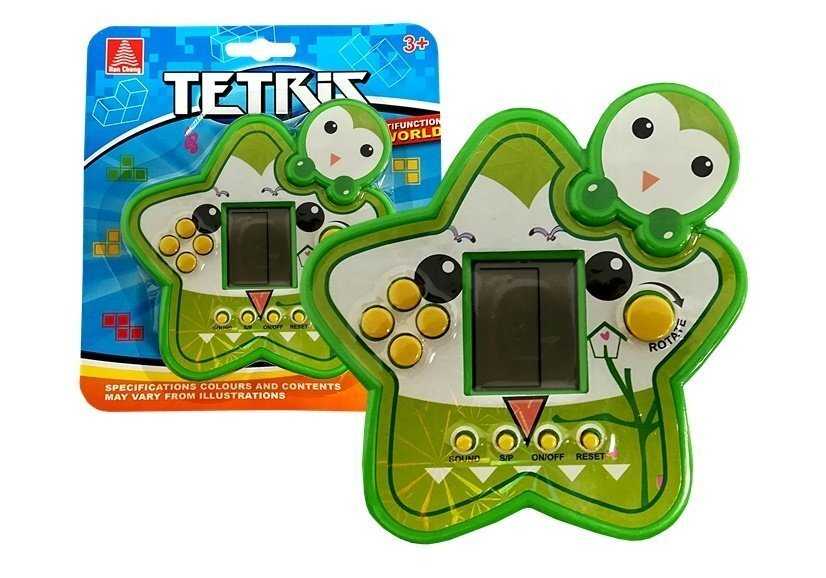 Žvaigždės formos žaidimas “Tetris”, žalias