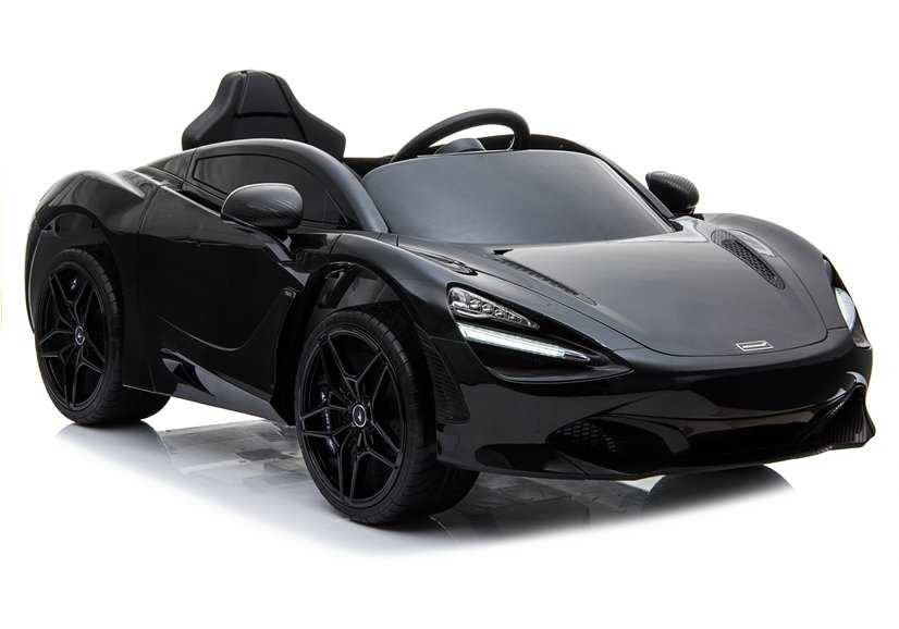 Vaikiškas vienvietis elektromobilis McLaren 720S, juodas