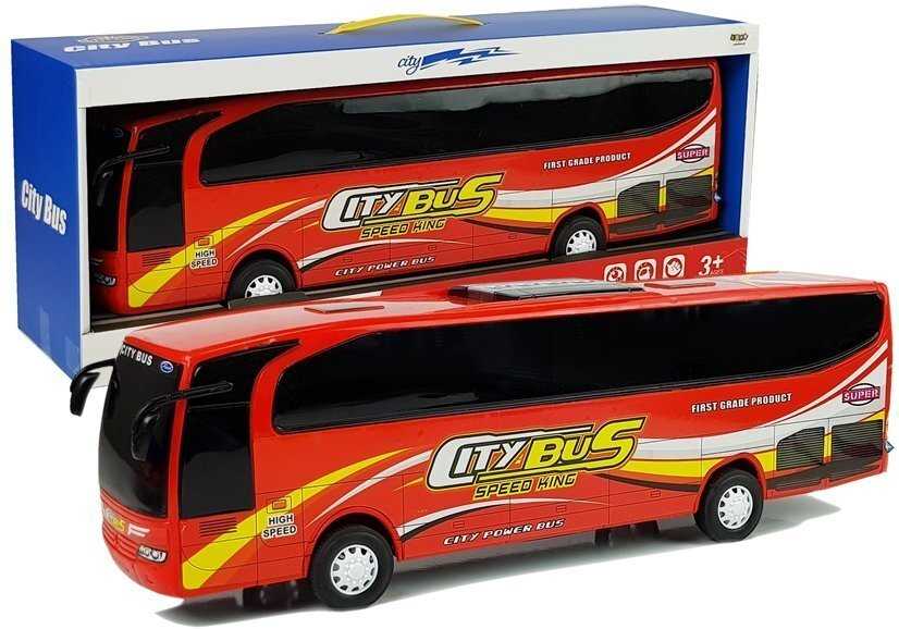 Žaislinis autobusas “City Bus”, raudonas