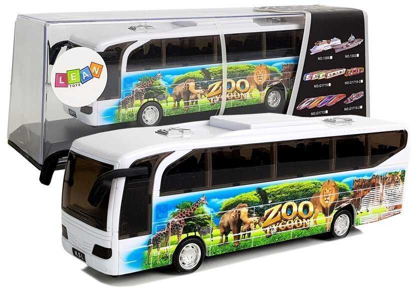 Žaislinis autobusas Zoo Tycoon, baltas