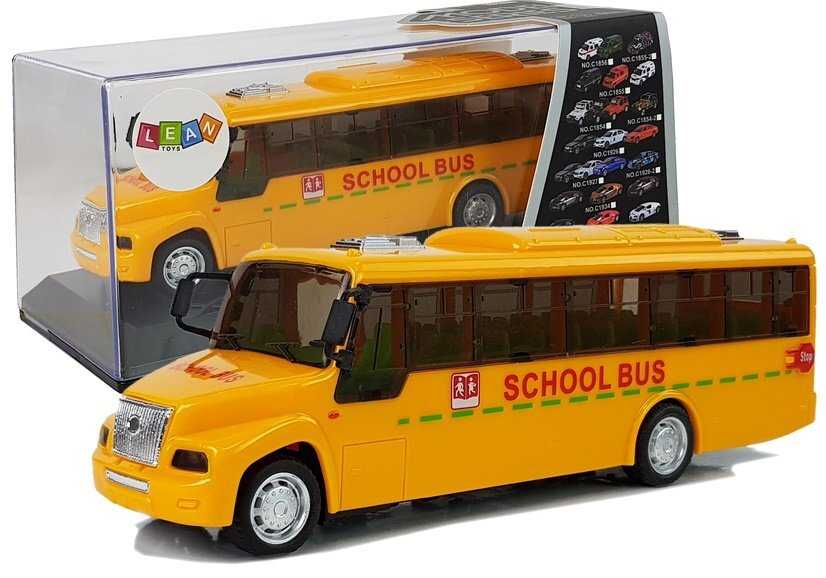 Žaislinis mokyklinis autobusas, geltonas
