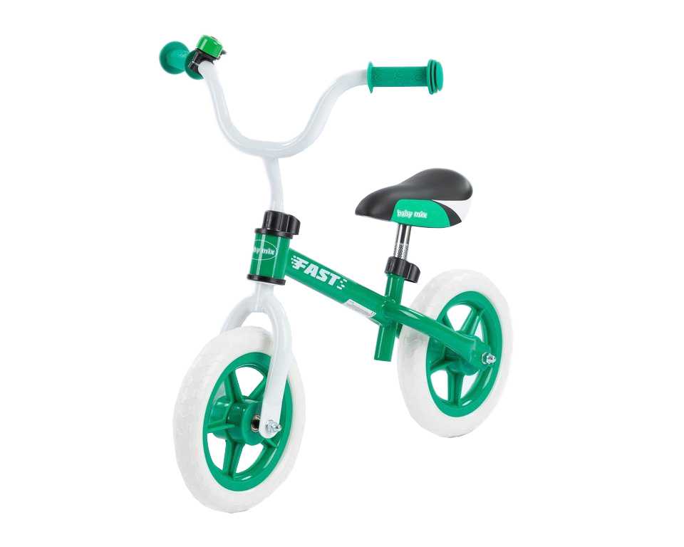 Balansinis dviratukas - Baby Mix Fast, 10 colių, žalias