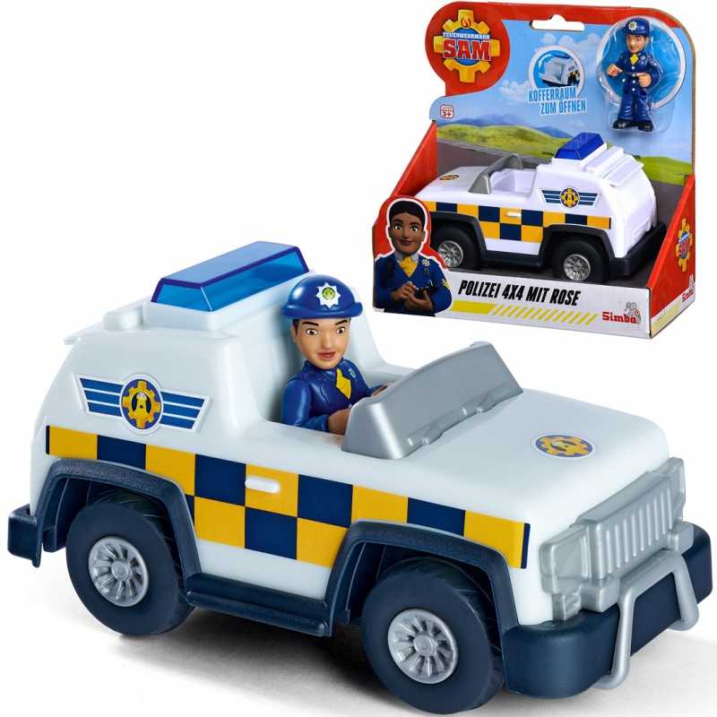 Policijos automobilis su figūrėle - Gaisrininkas Semas 