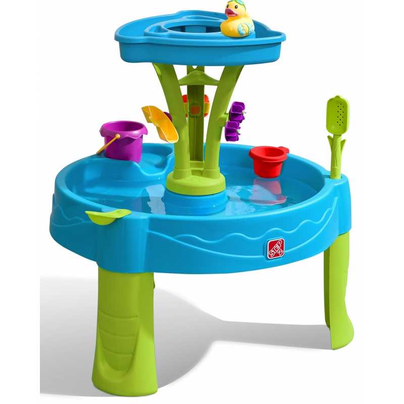 Vandens stalas su vandens bokštu - Sep2, mėlynas