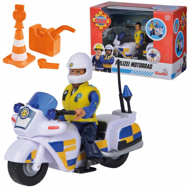 Žaislinis policijos motociklas su figūrėle 