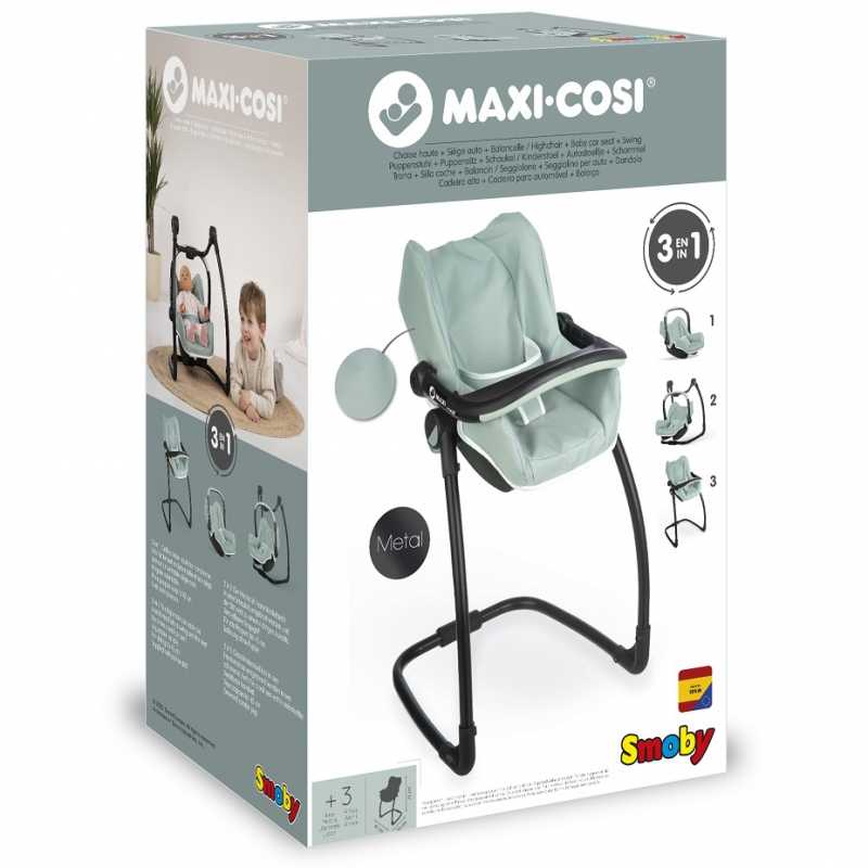 3in1 lėlės maitinimo kėdutė Maxi Cosi Quinny, turkio spalvos