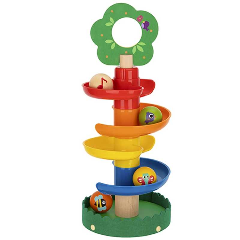 Tooky Toy medinis spiralinis bokštas					