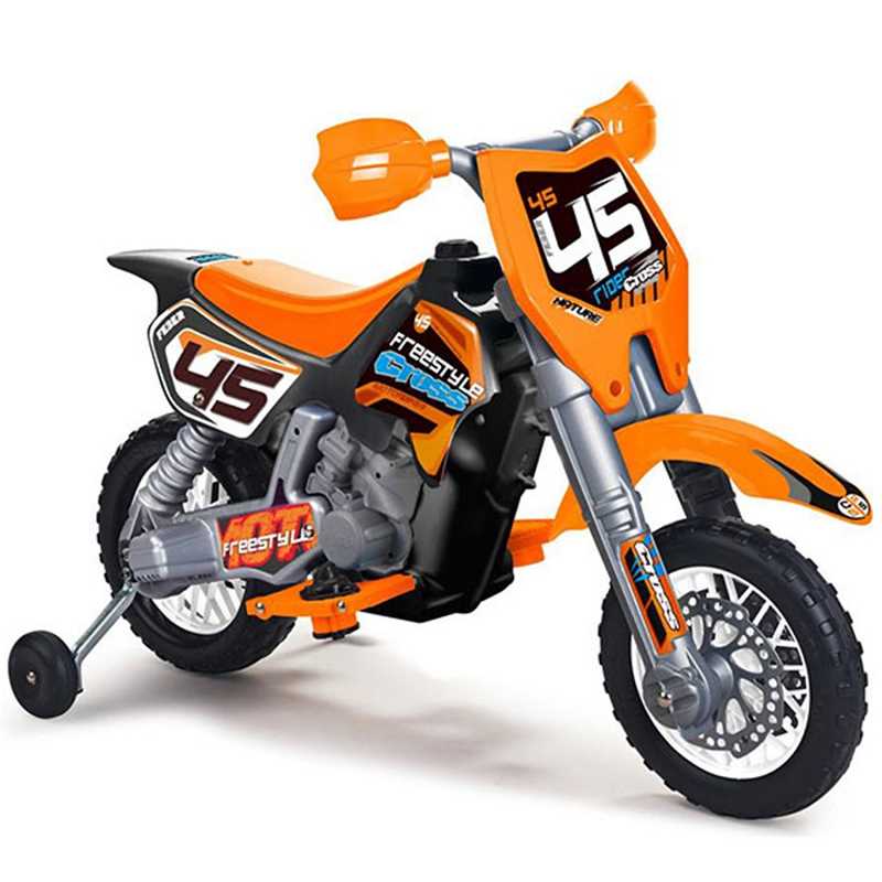 Elektrinis motociklas Cross Feber, oranžinis