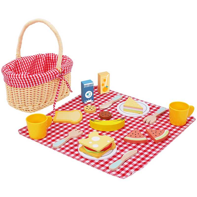 Tooky Toy medinis pikniko rinkinys