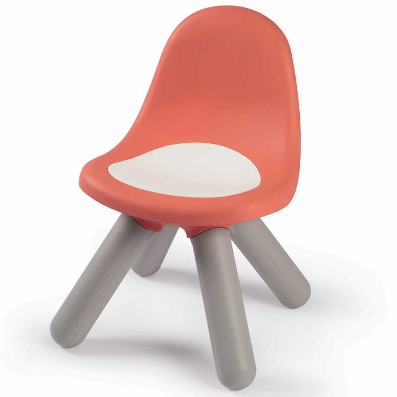 Kėdė su atlošu SMOBY, balta/oranžinė