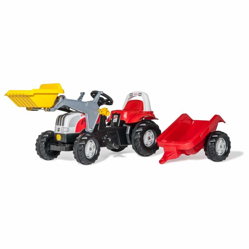 Minamas traktorius Rolly Toys, raudonas