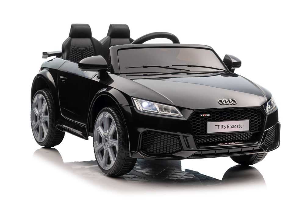 Dvivietis elektromobilis Audi TT RS, juodas