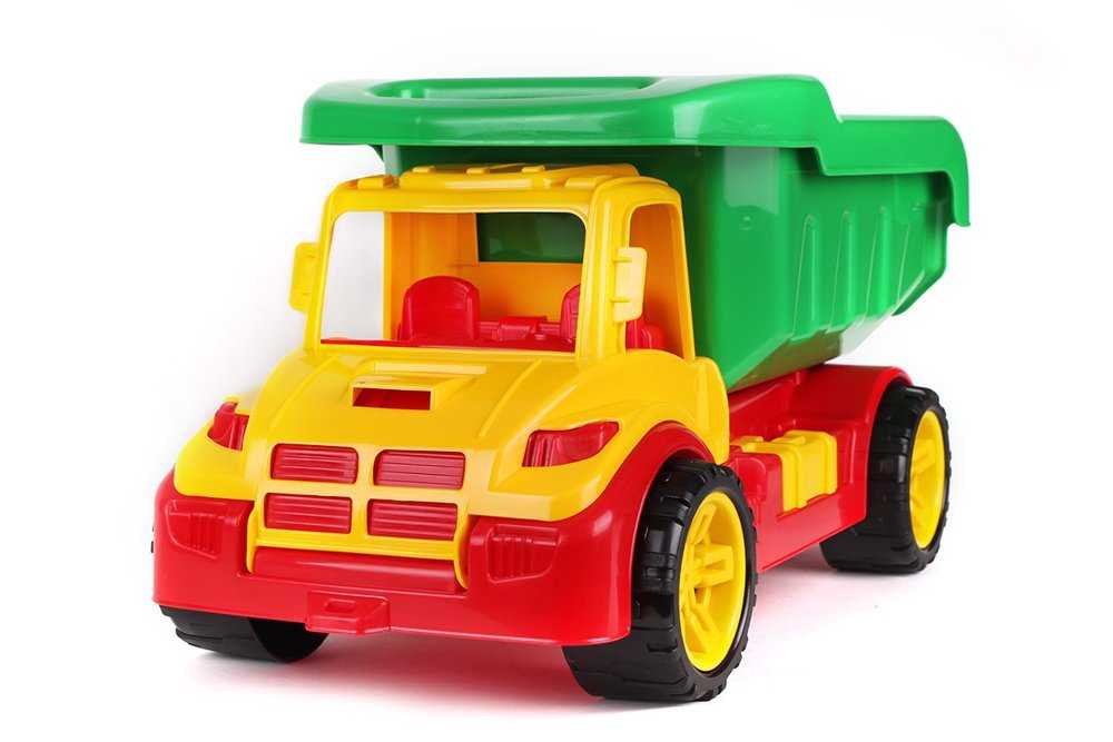 Žaislinis automobilis - savivartis, žalias