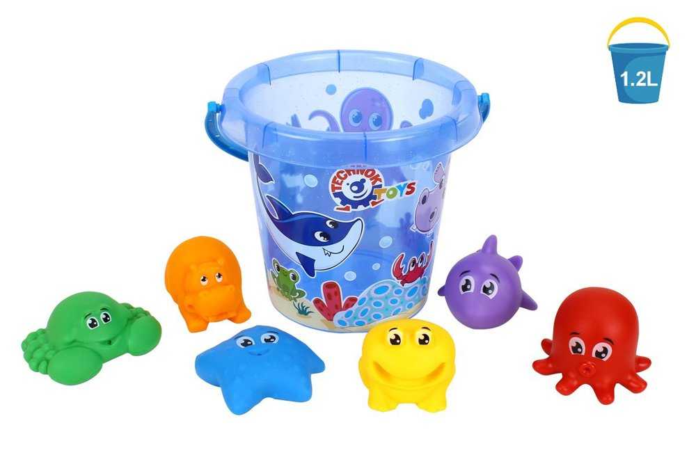 Vonios žaislų rinkinys - Jūros gyvūnai