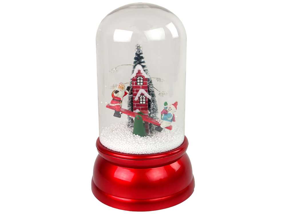 Kalėdinė dekoracija - kupolas, raudonas