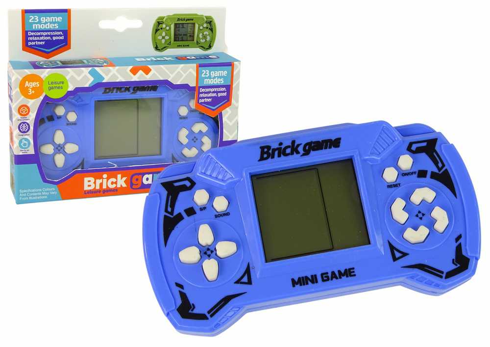 Brick game stačiakampe žaidimų konsolė, mėlyna