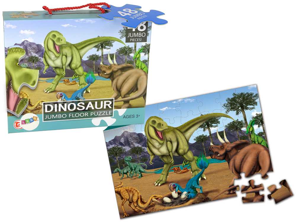 Vaikų dėlionė 48 el., dinozaurai