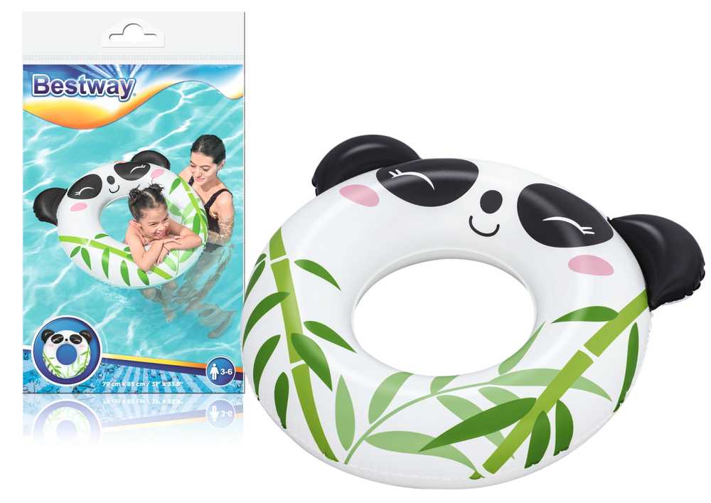 Bestway pripučiamas plaukimo ratas, panda