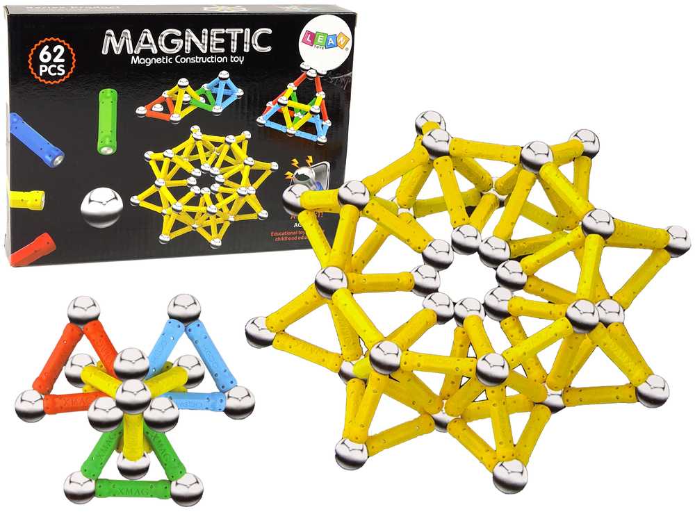 Magnetinis konstruktorius Magnetic, 62 vnt.