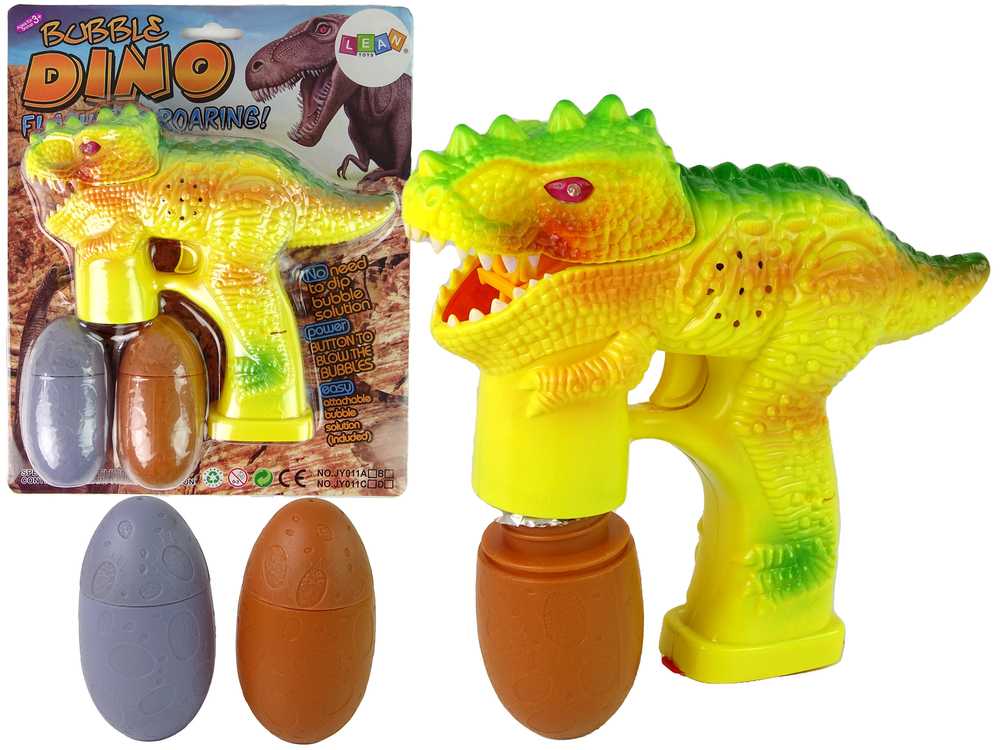 Muilo burbulų aparatas, dinozauras su 2 kiaušiniais