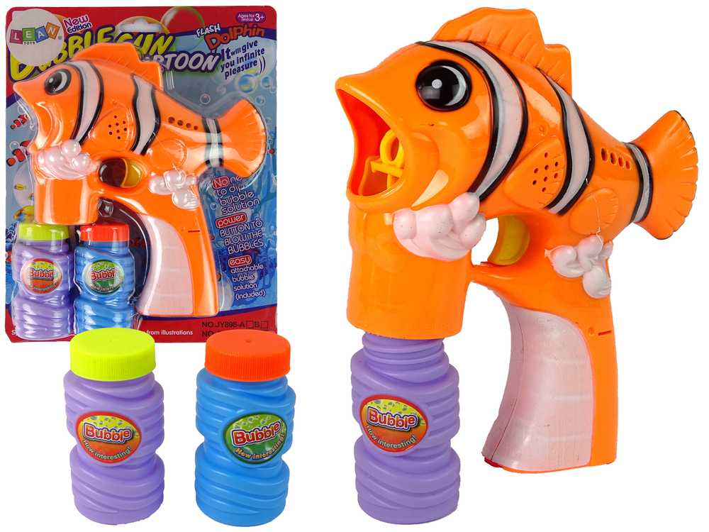 Muilo burbulų aparatas, oranžinė žuvis