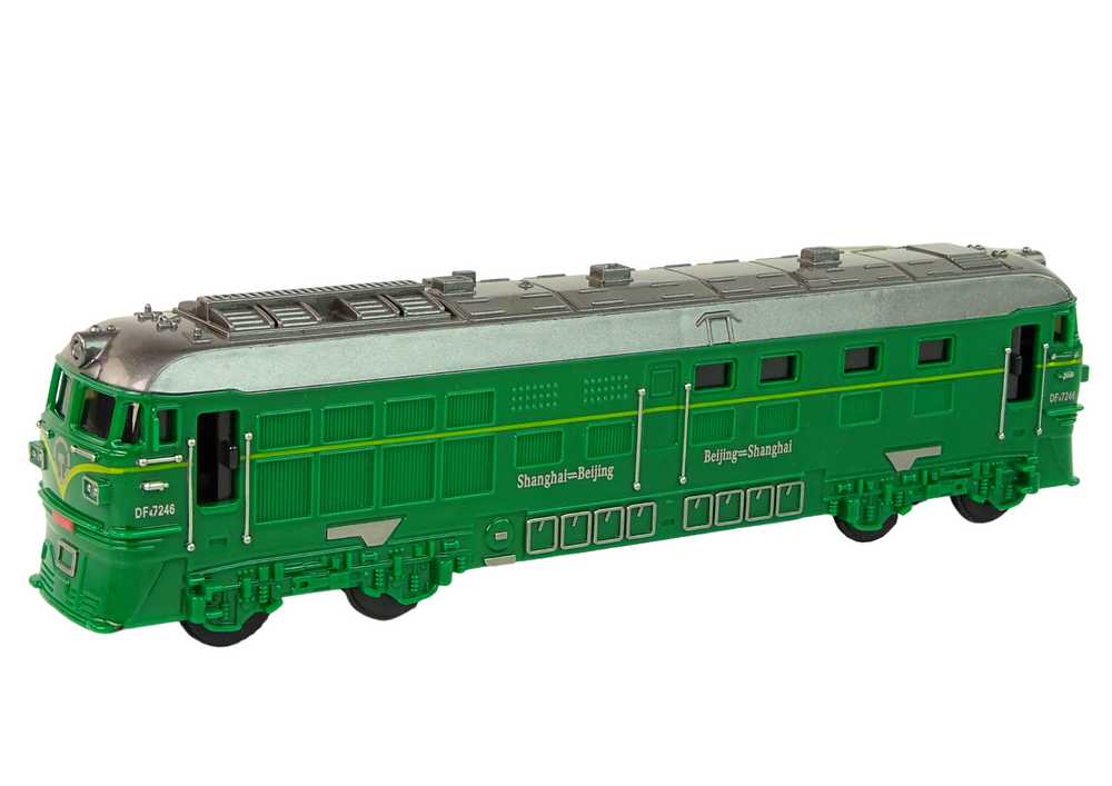 Žaislinis traukinys, žalias