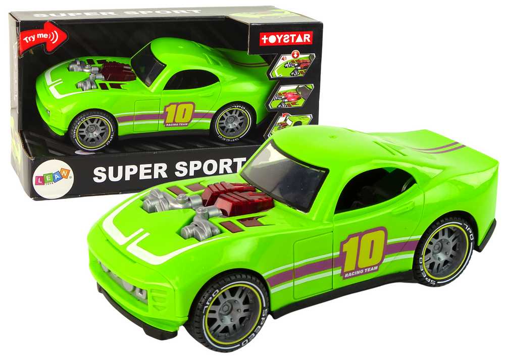Žaislinis sportinis automobilis, 1:14, žalias