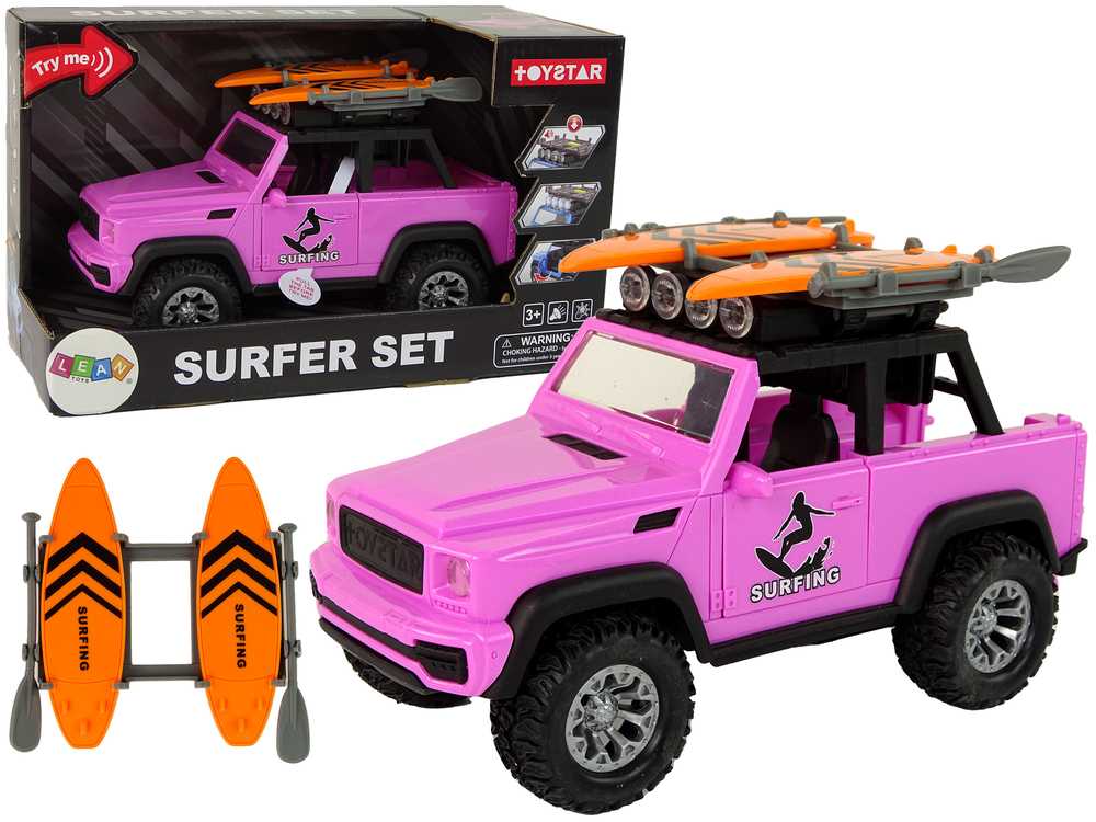 Žaislinis visureigis Surfer Set, rožinis