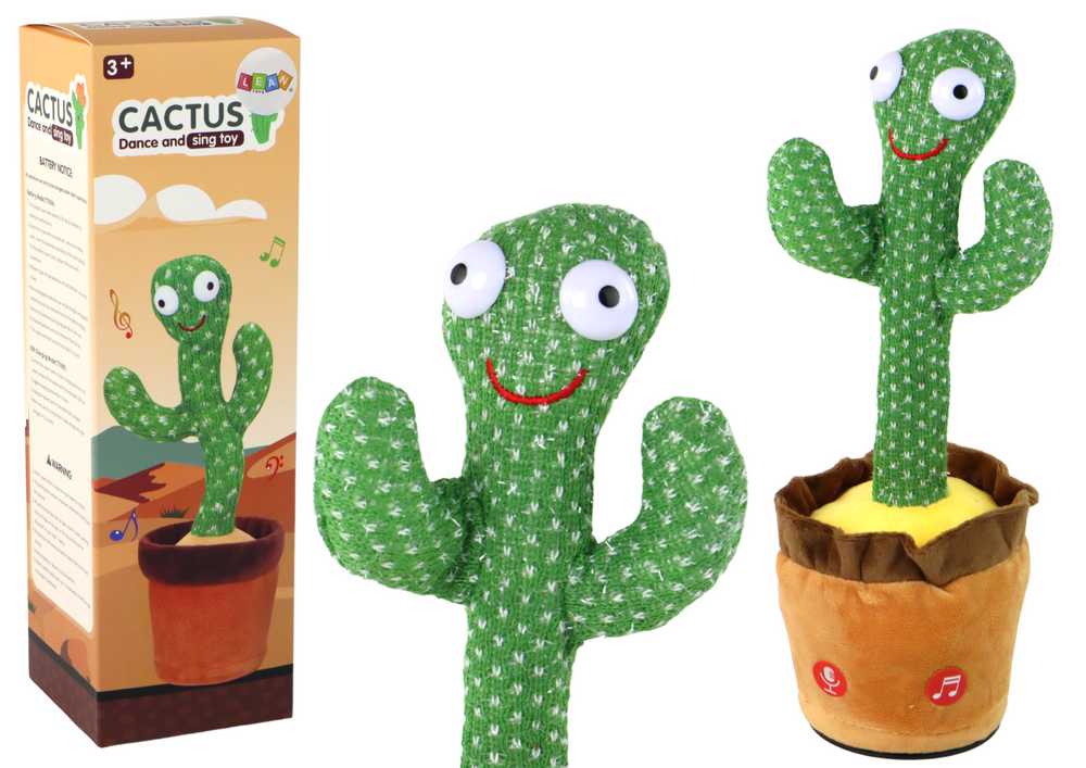 Interaktyvus pliušinis kaktusas