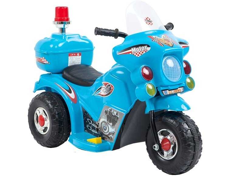 Vaikiškas elektrinis motociklas, mėlynas