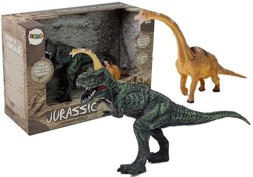  Dinozaurų brachiozaurų, tiranozaurų reksų figūrėlių rinkinys