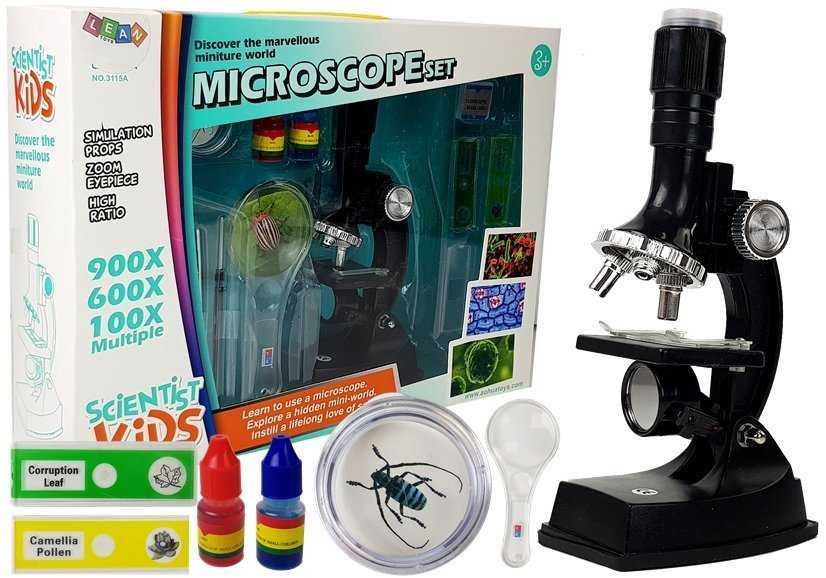 Vaikiškas mikroskopas, juodas