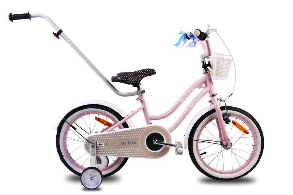 Vaikiškas dviratis SunBaby 14 colių, rožinis