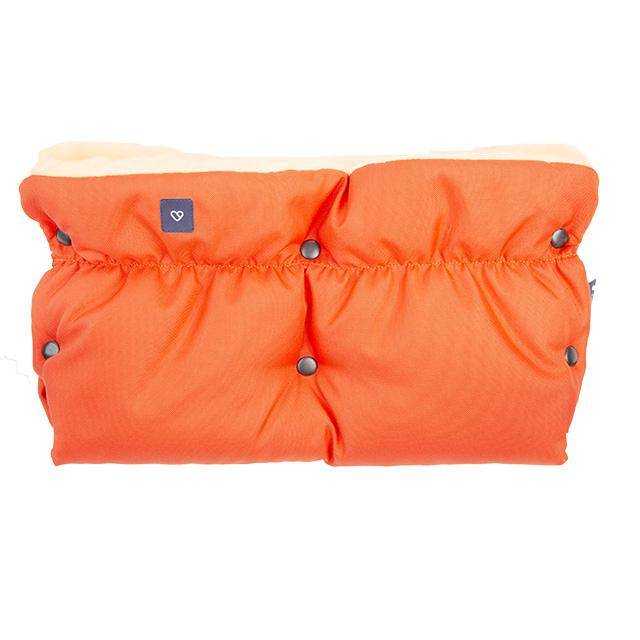 Pirštinės vežimėliui su vilna Sleep & Grow, oranžinės spalvos