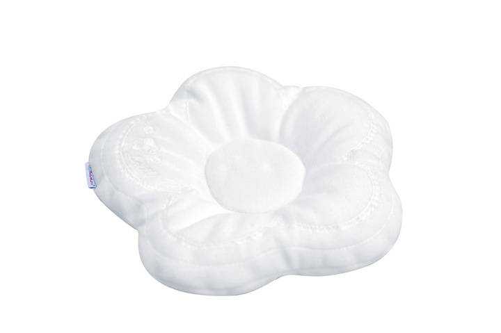 Maitinimo pagalvėlė 30x25 cm, balta gėlė