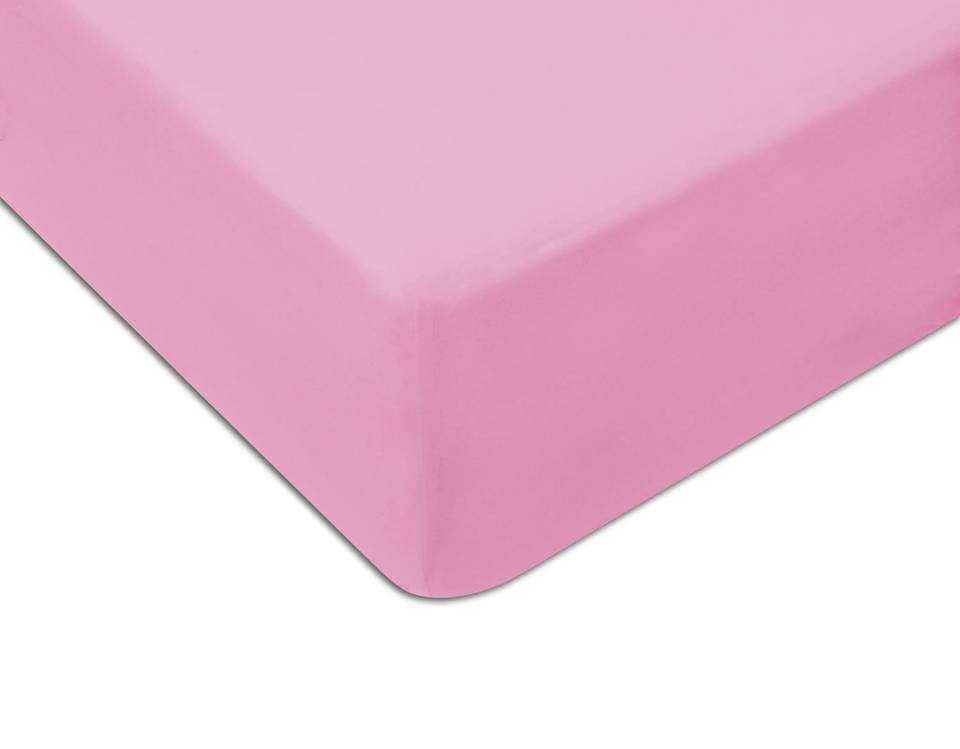 Paklodė su elastinga guma 120x60, rožinės spalvos