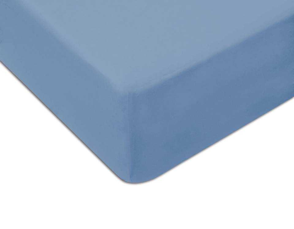 Paklodė su elastinga guma 120x60, mėlynos spalvos