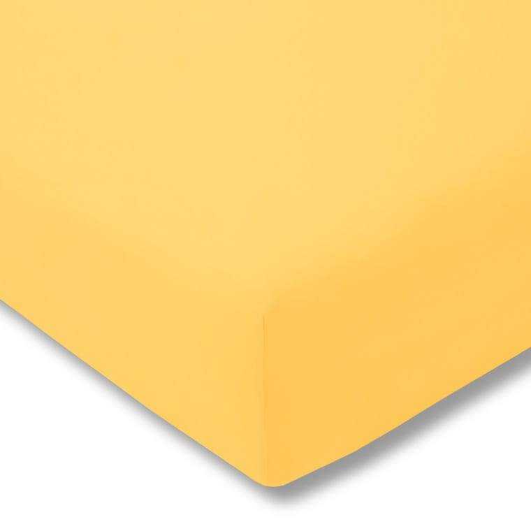 Paklodė su elastinga guma 120x60, geltonos spalvos